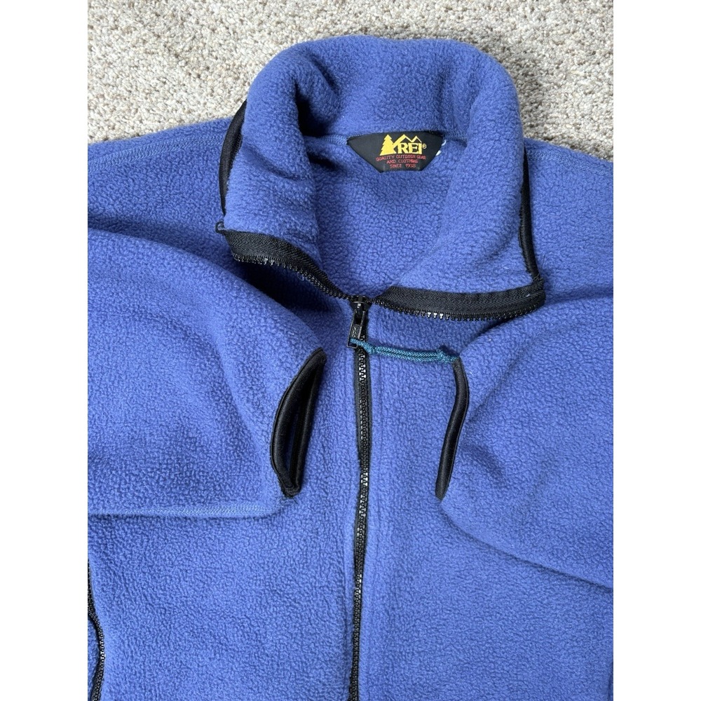 Vintage REI Pullover Mens Medium‎ Blue Fleece Half Zip Outdoors Hiking 90s